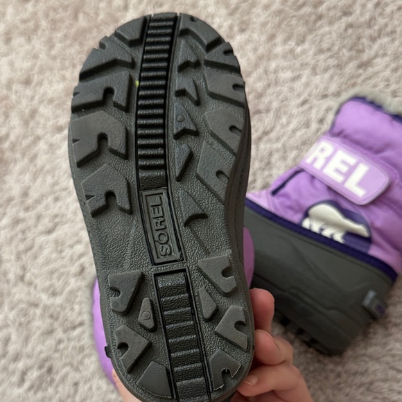 Sorel Kids' Purple and Gray Snow Boots - Picture 6 of 6